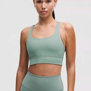 Lululemon Energy Longline Bra*Medium Support, B-D Cups Crater Blue size 6